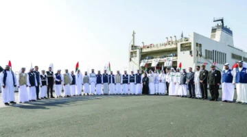 سفينة الإمارات الإنسانية تنقل 7200 طن مساعدات لغزة لتعزيز الدعم الإنساني